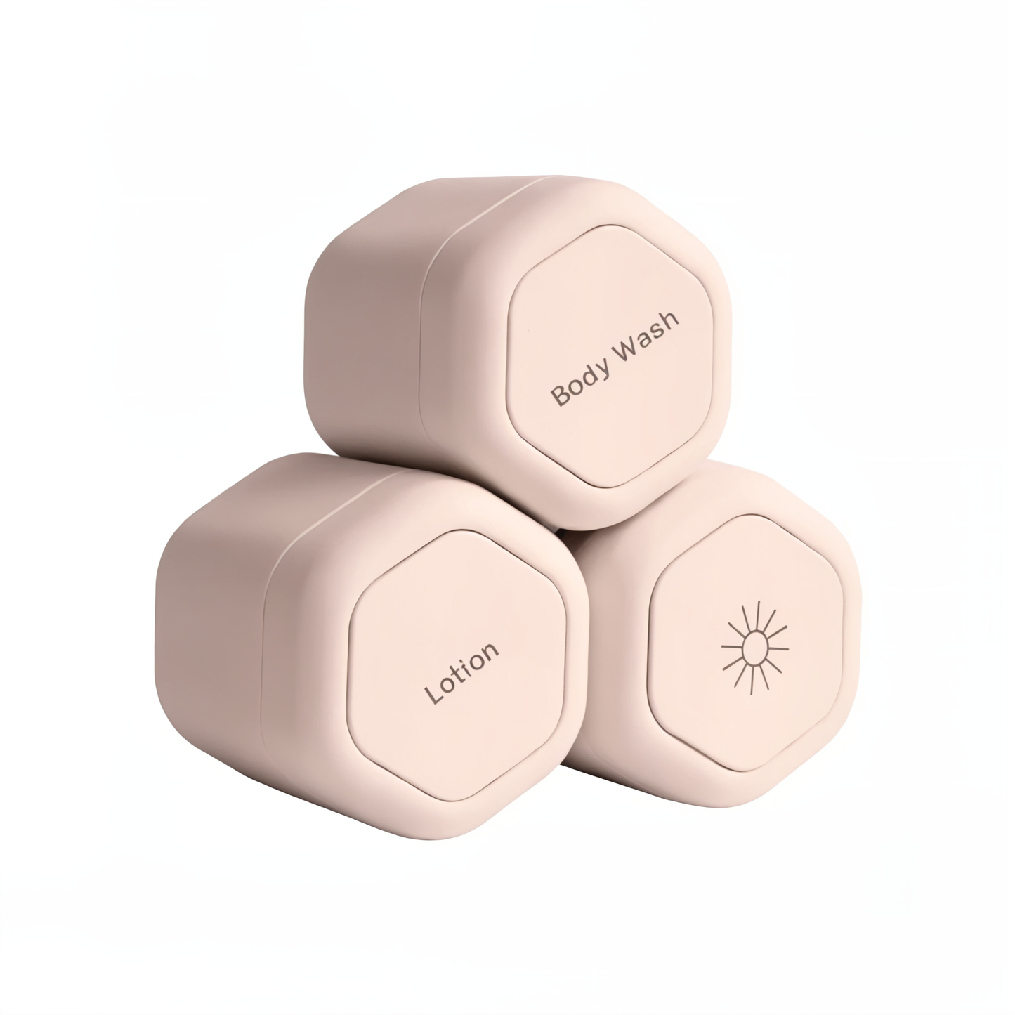 3Pcs Portable Magnetic Cosmetic Dispenser Travel Storage Magnetic Stacking Dispenser Bottle for Face Cream Sunscreen Organizer